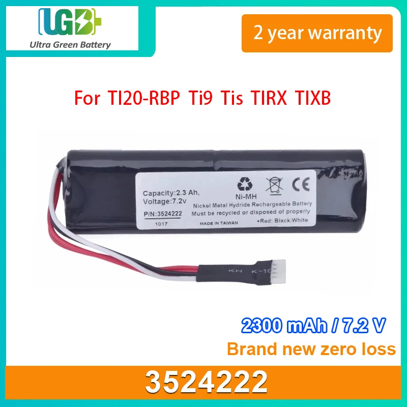 UGB New 3524222 2446641 battery For Fluke TI20-RBP Ti9 Tis TIRX TIXB TIS battery 7.2V 2300mAh