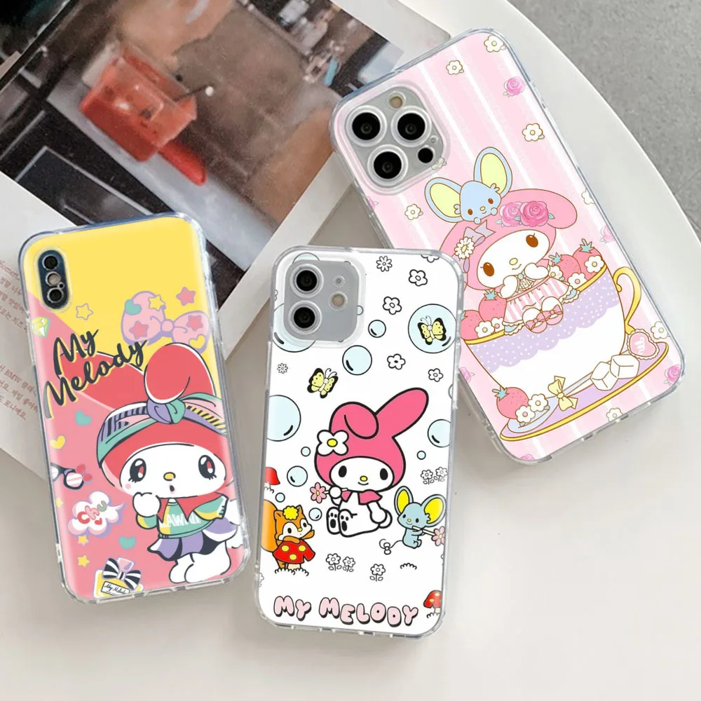 My Melody Transparent Case for LG V60 THINQ5 V50 V40 Stylo 6 Q61 Q60 Q52 K30 K92 K62 Cover