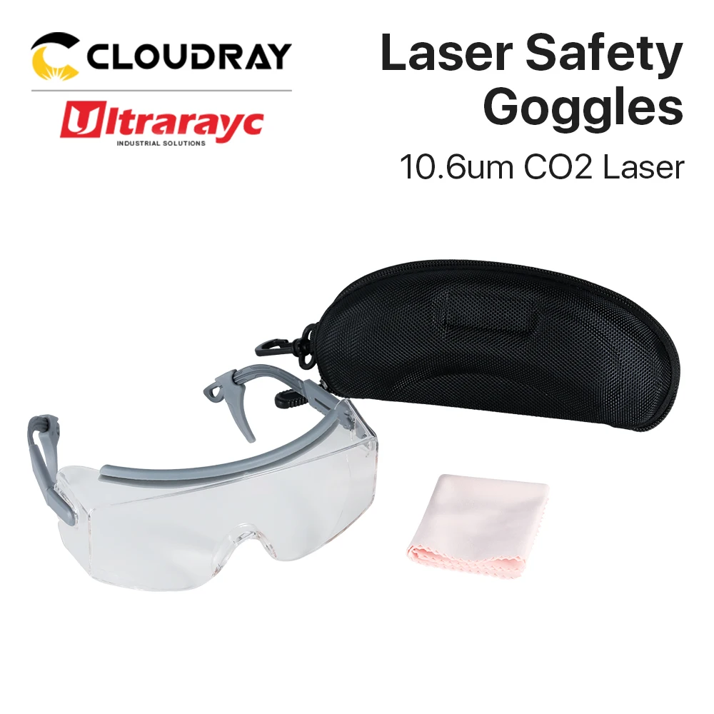 Imagem -06 - Óculos de Segurança Ultrarayc Laser Od6 Mais Óculos de Proteção Transparentes Shield Proteção Eyewear Co2 Laser Machine 10.6um