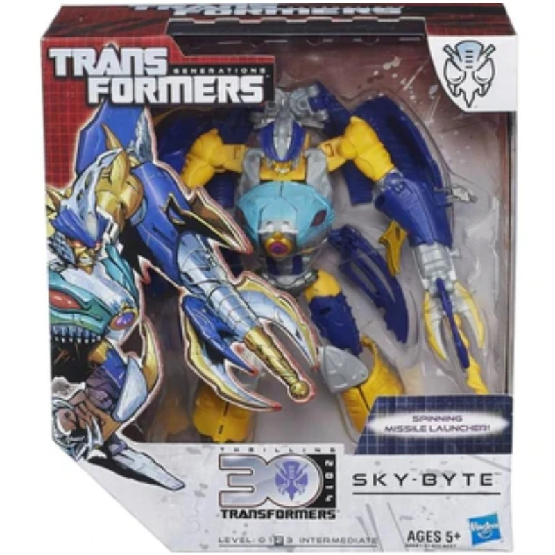 W magazynie Tadara Tomia Transformers z serii G 30-lecie klasy V Sky Shark Robot modele na prezent akcji Anime