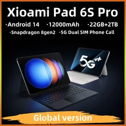 2024 Original Pad 6S Pro Tablet PC Global Version HD 4K Android 13.0 Snapdragon 888 11inch 16GB+1024GB 10000mAh 5G Dual SIM WIFI