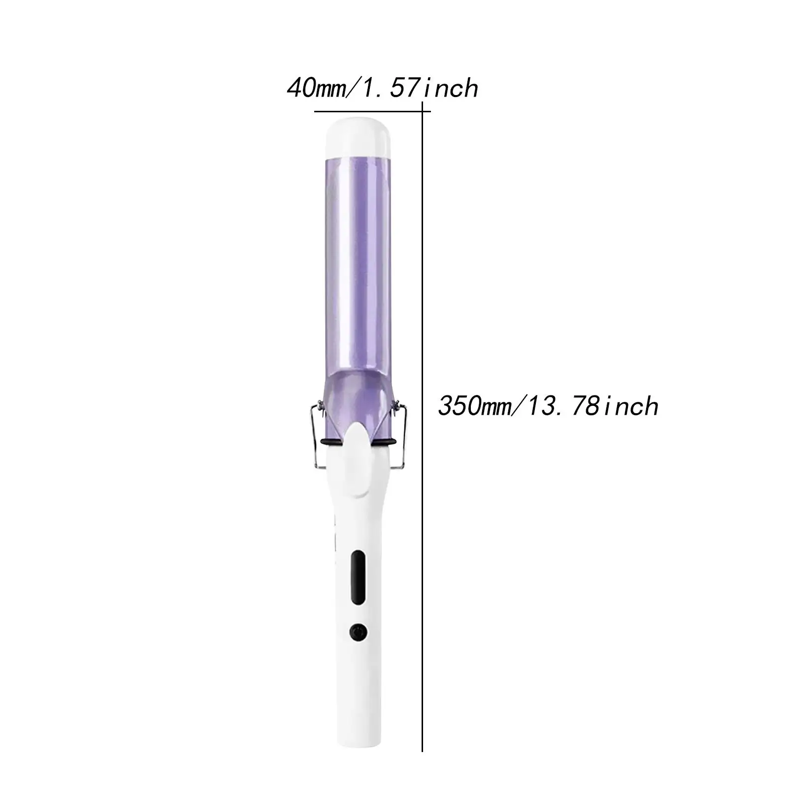 1.6inch Curling Iron Curling Wand US 110V Plug for Women 2M Cord Professional Fast Heating 120°C-210°C Adjustable