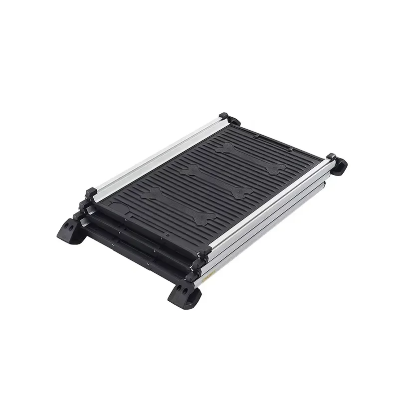 Portable Aluminum Pet Ramp for Outdoor Travel Non Slip Surface Dog Cat Stairs Lightweight Folding Ladder Certified Quality