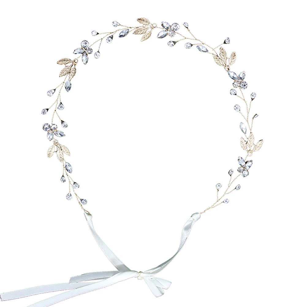 

Rhinestone Headb Wedding Headwear Bridal Headdress Hair Wreath Lightweight Comfortable Size Adjustable Women