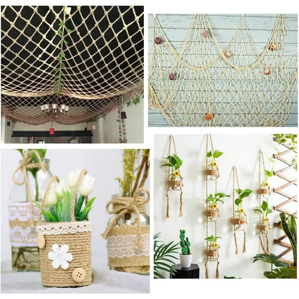 4mm Natural Jute Rope for Crafts, Garden, Climbing Plants & Packing