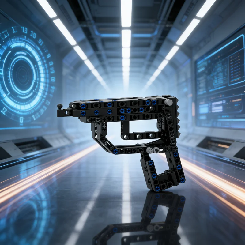 115 pièces MOC Blocs de construction de modèle de pistolet à élastiques techniques Jouet Cadeaux de Noël Architecture Assemblage DIY Idée Éducation créative