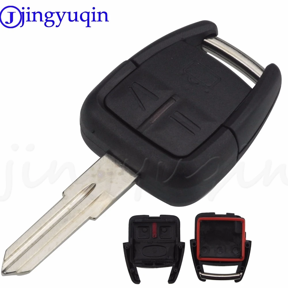 

jingyuqin 10pcs 3-button remote control car key cover for Vauxhall Opel Astra Zafira Vectra Tigra Omega Signum Frontera