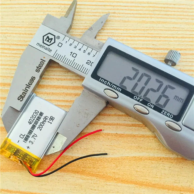 1-10PCS 3.7 V 402030 200mah Polymer Lithium Battery for DVR Video Recorder Bike Light Trendvision TDR-200 A-CLASS GPS MP3 Toys