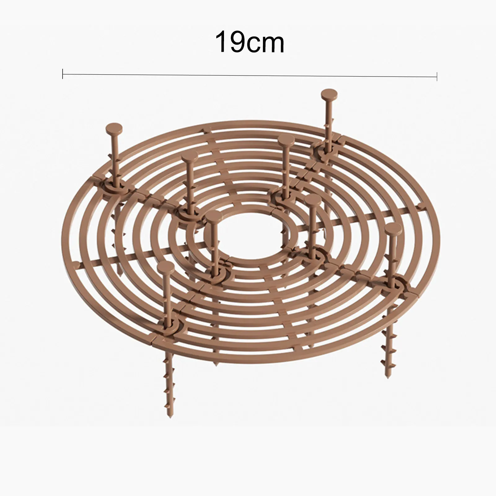 Copertura protettiva per terreno vegetale in vaso copertura per vaso per piante tagliabile con chiodi per la protezione delle piante in vaso