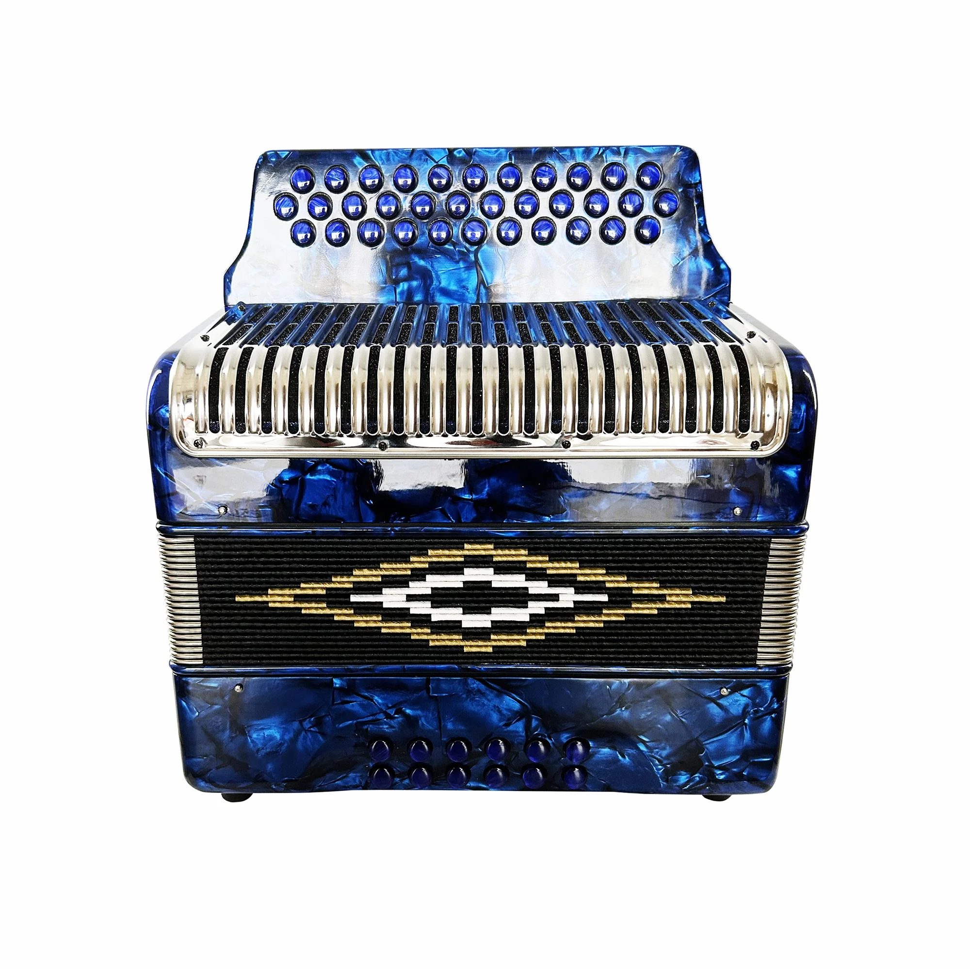 

SEASOUND Professional 12 Bass Student Accordion Instrument Acordeon JB3412 High Quality OEM Blue Celluloid 34 Buttons Piano