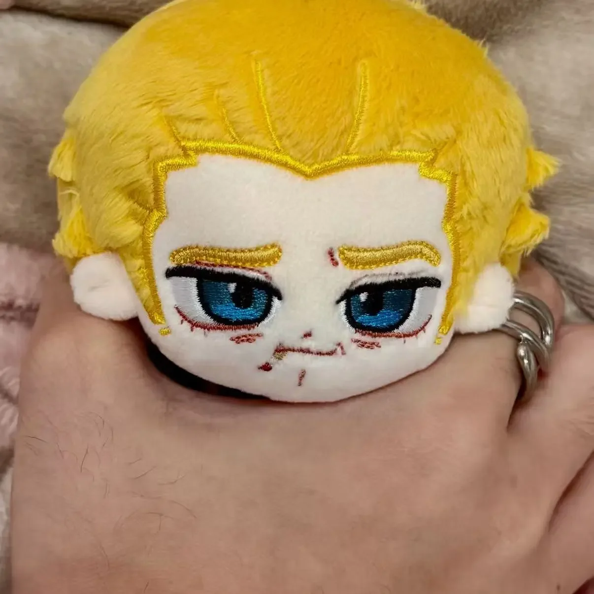 

Stuffed 10cm Anime JoJo's Bizarre Adventure Hol Horse Plushies Doll Toys Cosplay Soft Keychain Cartoon Mini Keyring Gift