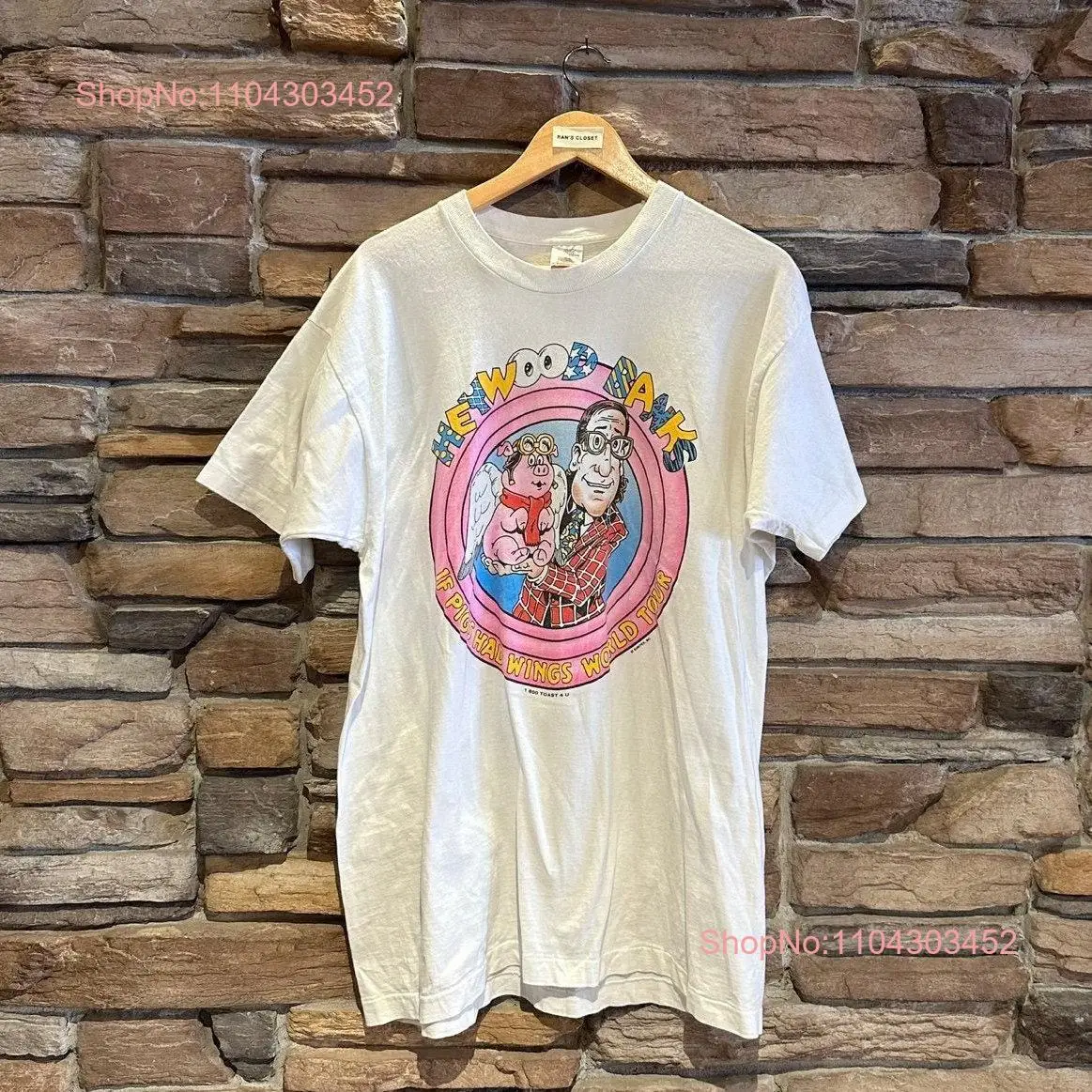 Vintage Heywood Banks If Pigs Had Wings World Tour T shirt Suntex INC Cotton Men's Size XL STQ 3104 long or short sleeves