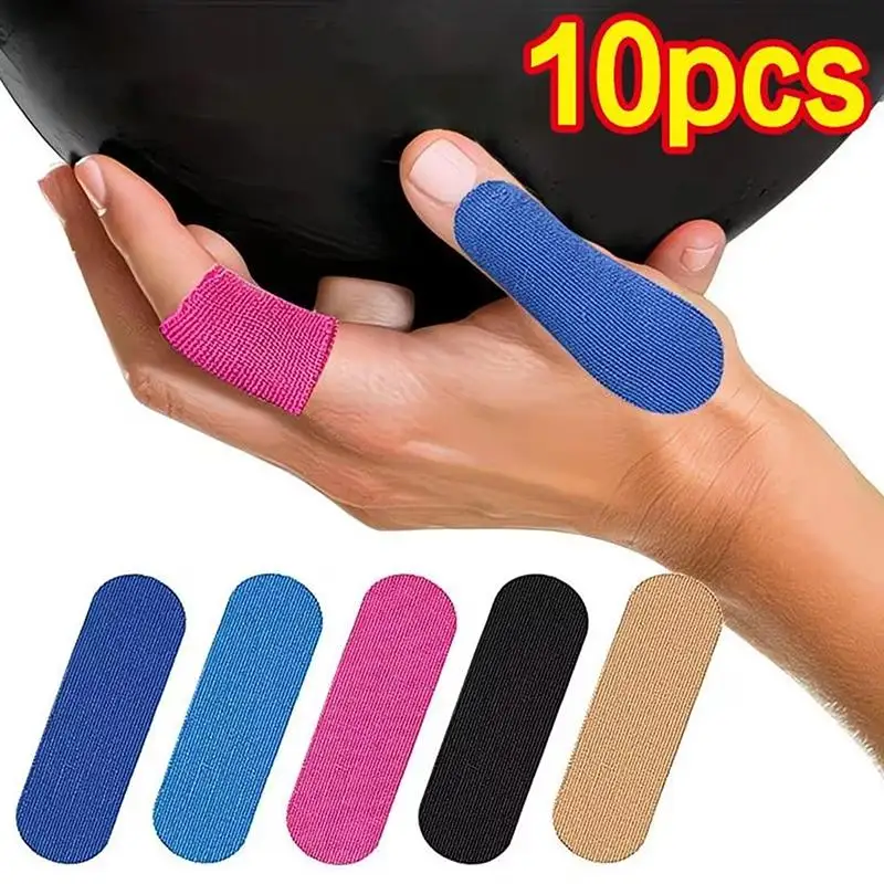 10Pcs Elastic Sports Finger Protector Tape Bowling Thumb Support Pads