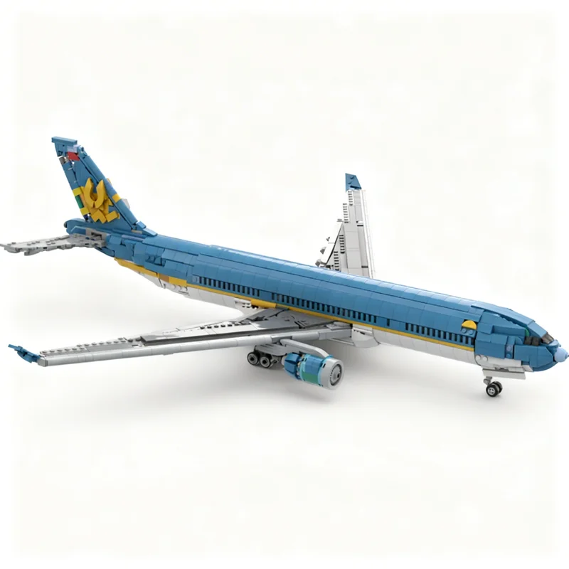 2184pcs MOC Vietnam Airlines Airbus A330 Model Toy Building Blocks Construction Christmas Gift DIY Kids Creative Brick Idea