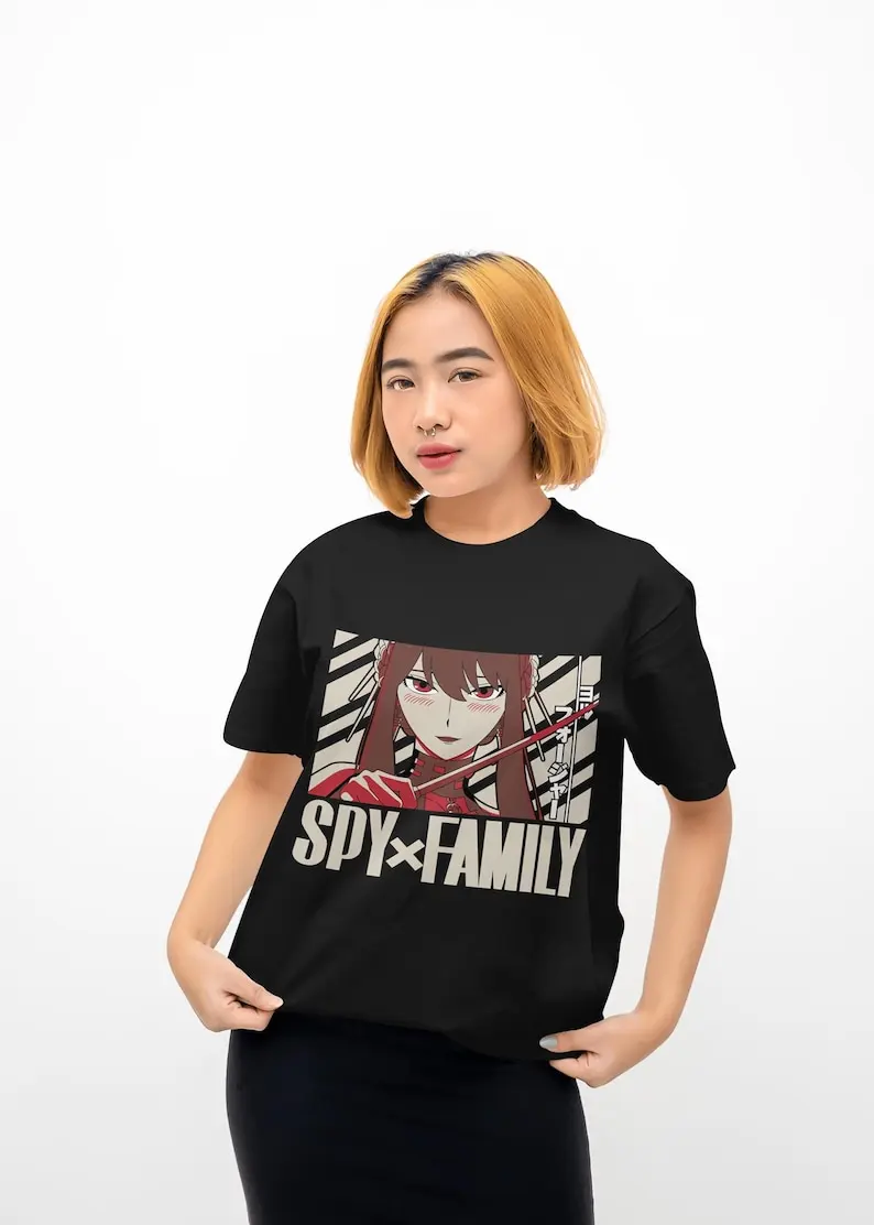 Yor Forger SPY X Family Anime Family T-shirt Unisex Japanese Mnaga Merch Shirt