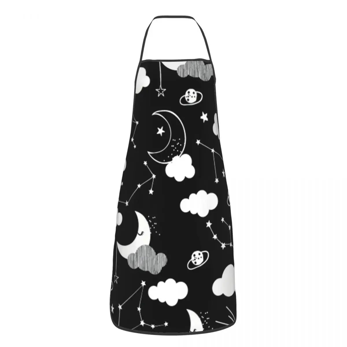 Custom Unisex Dont Forget To Dream Kitchen Chef Cooking Baking Apron Men Women Moon Stars Tablier Cuisine for Gardening