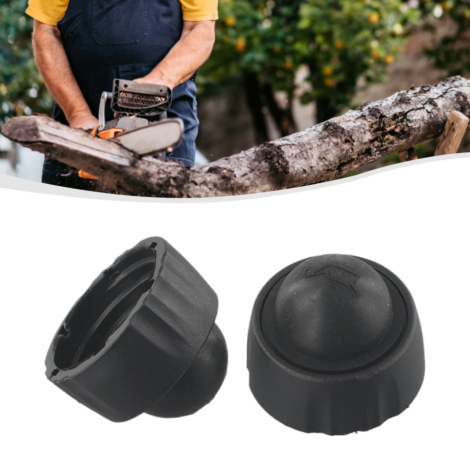 2pcs Oil Tank Cap Plastic Chainsaw Parts For Ryobi-Chainsaw Oil Tank Covers Outdoor Power Equipment Accessories For CS1800 P540