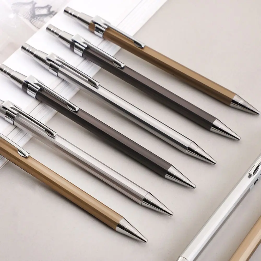 0.5/0.7MM Mechanical Pencil Metal Sketch Comics Design Automatic Pencil Drawing Writing Tool Propelling Pencil Students