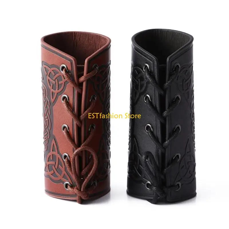 Y5GC Medieval Adjustable Men Armguards Boxing Gloves Vintage Cosplay Bracer