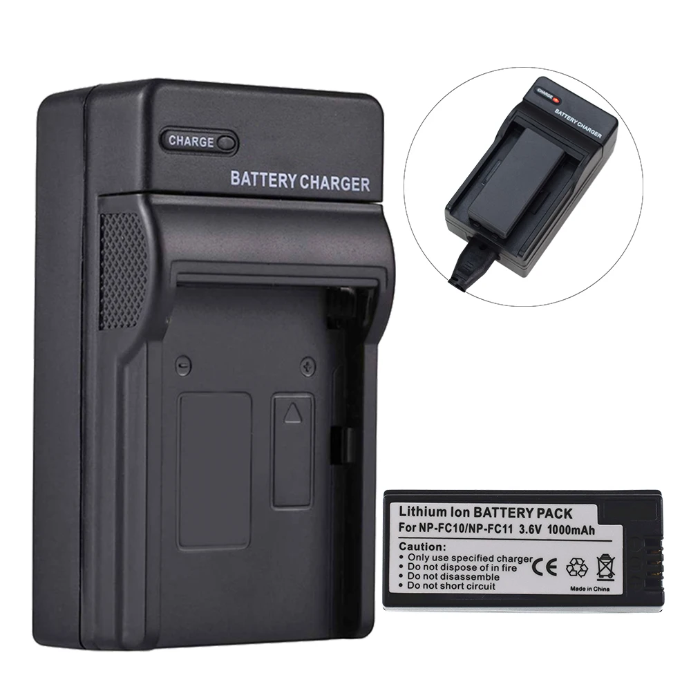 NP-FC11 NP-FC10 FC11 FC10 Аккумулятор для Sony CyberShot DSC-P10 DSC-P2 DSC-P3 НОВОЕ настенное зарядное устройство