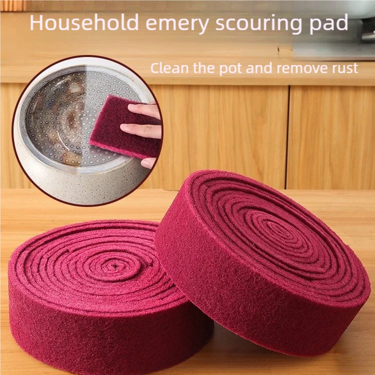 Multifunctional household kitchen cookware, tableware, rust removal and grease cleaning sandpaper cleaning cloth, cleaning rag