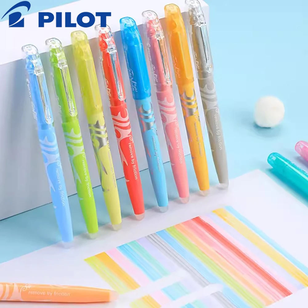 

6 Japan Pilot FRIXION Erasable Highlighter Pen Marker Pens SW-FL Macaron Color for Office and School Art Stationery Cute Pens