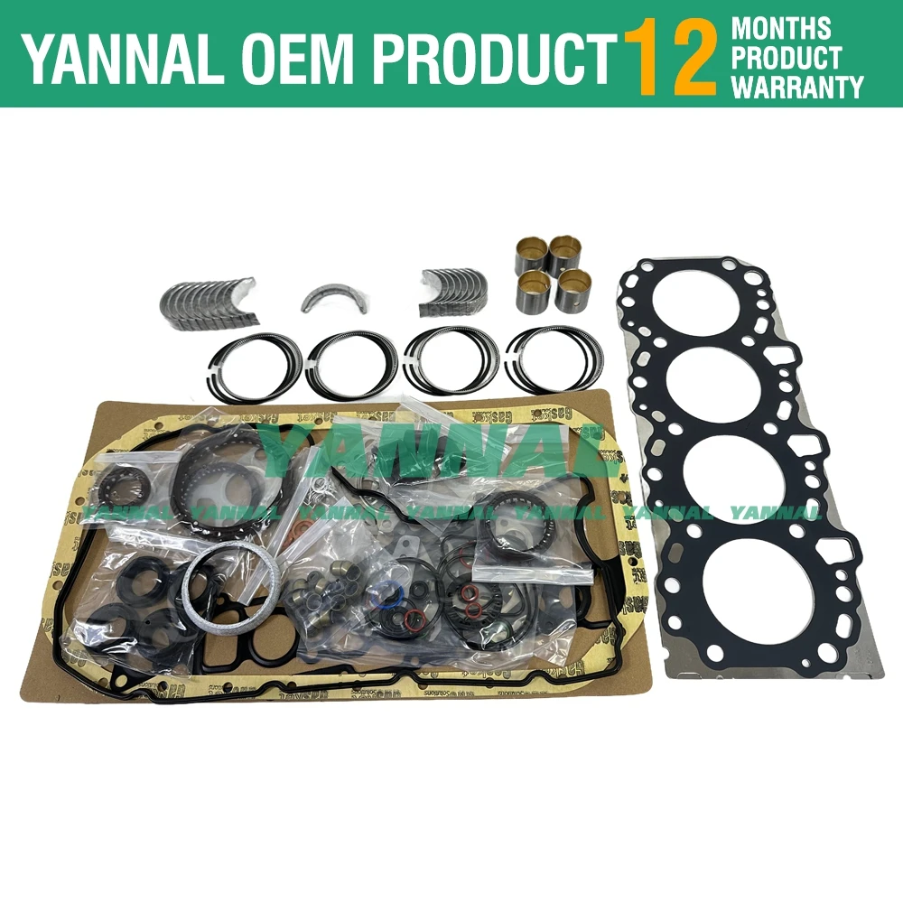 2KD 2KD-FTV Overhaul Re-Ring Kit For Toyota Presen Hilux Hiace FJ Cruise engine