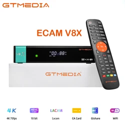 GTMEDIA-V8X Receptor de Satélite, HD 1080P, Sat DVB-S, S2, S2X Finder, Suporte SAT para Gtplayer CA Card, Receptores de TV