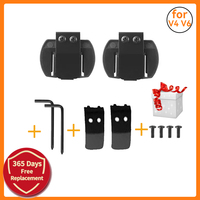 2PCS Clips Metal Bracket Set for Vnetphone EJEAS V6 Pro V4 Intercom Motorcycle Bluetooth Helmet Interphone Headset Accessories