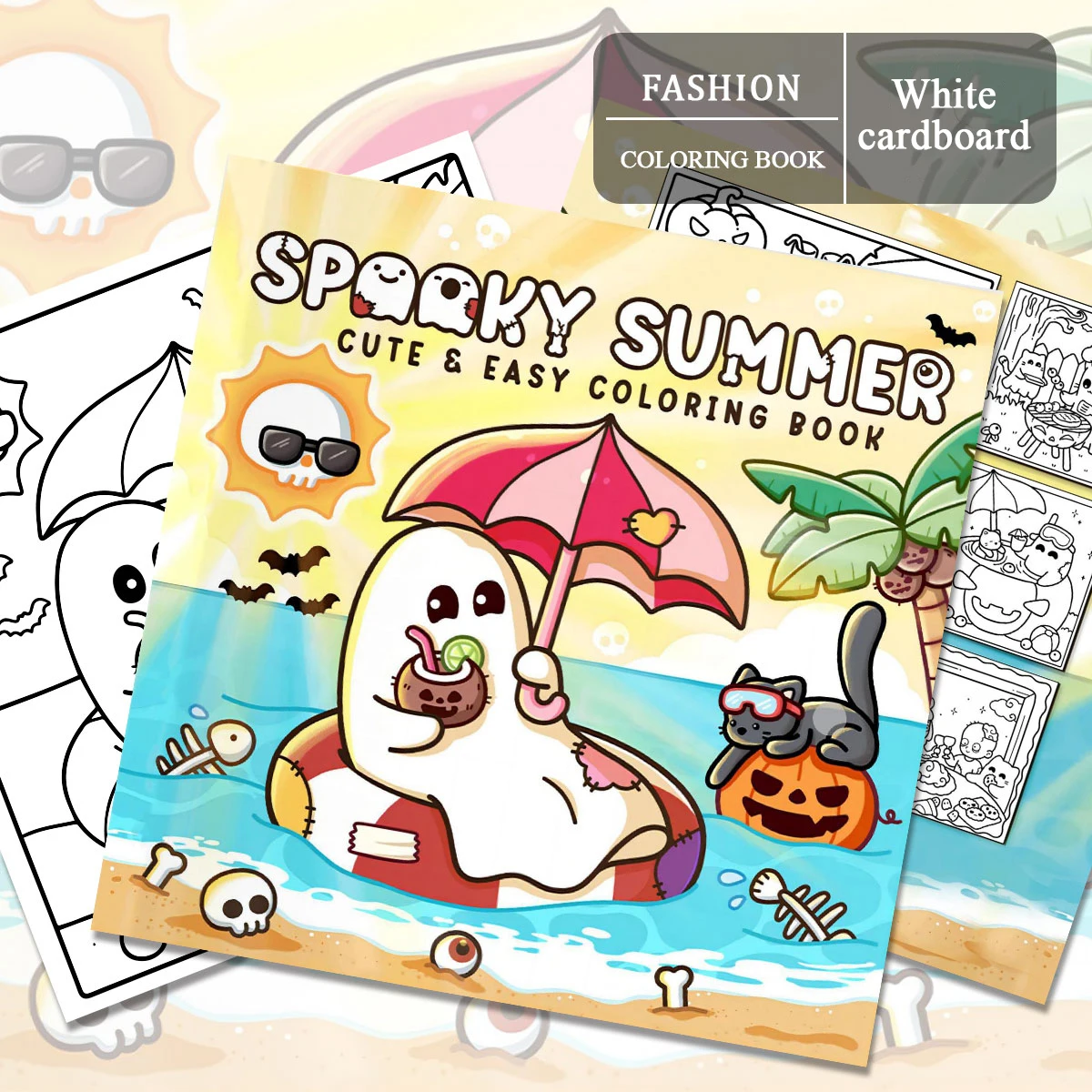 Libro da colorare per adulti Tema di piccoli giardini Semplice rilassante Sollievo dallo stress Pagine in grassetto Creatività fai da te Boost Genitore Bambino Divertimento Casa Leisu