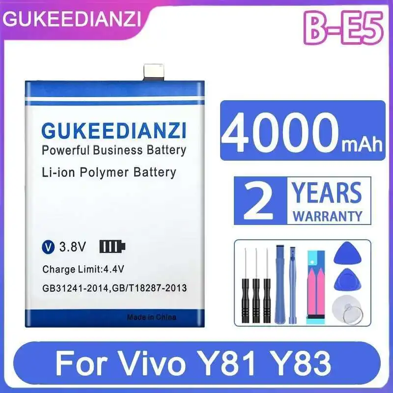 

B-E5 High Compatibility For Vivo Y81 Y83 1802 1808 Y81S Y83A Y1732T V1732A 4000Mah Mobile Phone Battery