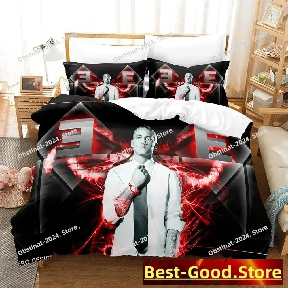 2023 Music To Be Murdered By Eminem MTBMB Bedding Set Print With Pillowcase Bed Duvet Cover Single Double Queen Super King Size