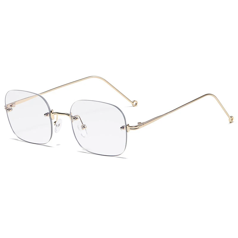 Rimless Myopia Glasses Diopter 0 -1.0 -1.5 -2.0 -2.5 -3.0 -3.5 4.0 Metal Frame Women Men Unisex Frameless Nearsighted Eyeglasses