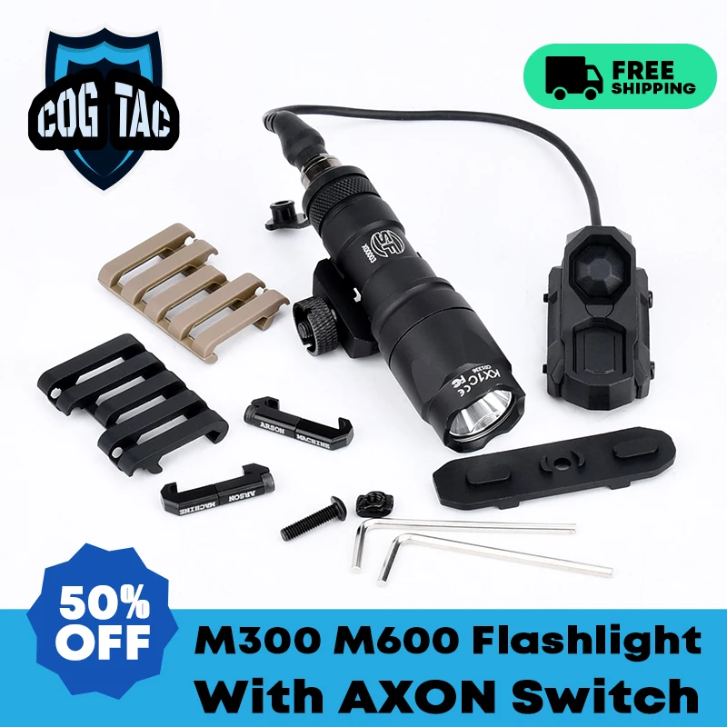 

Cable Clip Wire Guide System For Surefir M300 M600 Flashlight With AXON Dual Function Remote Pressure Switch Fit 20mm Rail