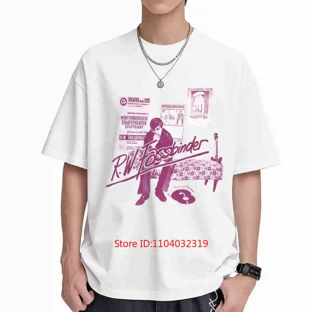 Rainer Werner Fassbinder German New Wave Cinema Short Sleeve Tee 100% Cotton T-Shirt