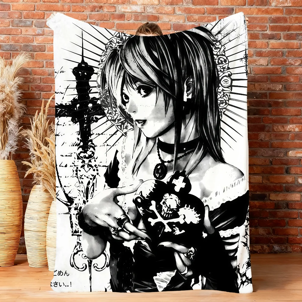 D-death Anime Blanket For Couch Sofa N-note Travel Home Hiking Picni Bed Beding Flannel Blanket Birthday Gift