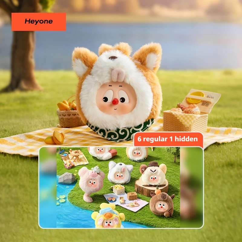 

Heyone New 2025 Plush Animal City Blind Box Toys Trendy Collectible Figurines Display Items Handmade Customizable Collectables