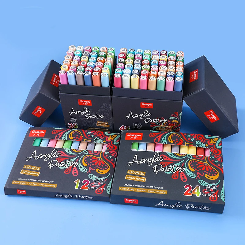 

Morandi Acrylic Paint Marker for Drawing Coloring Art Markers Acrylic Pen Color Painting Scrapbooking Stationery Art Supplies