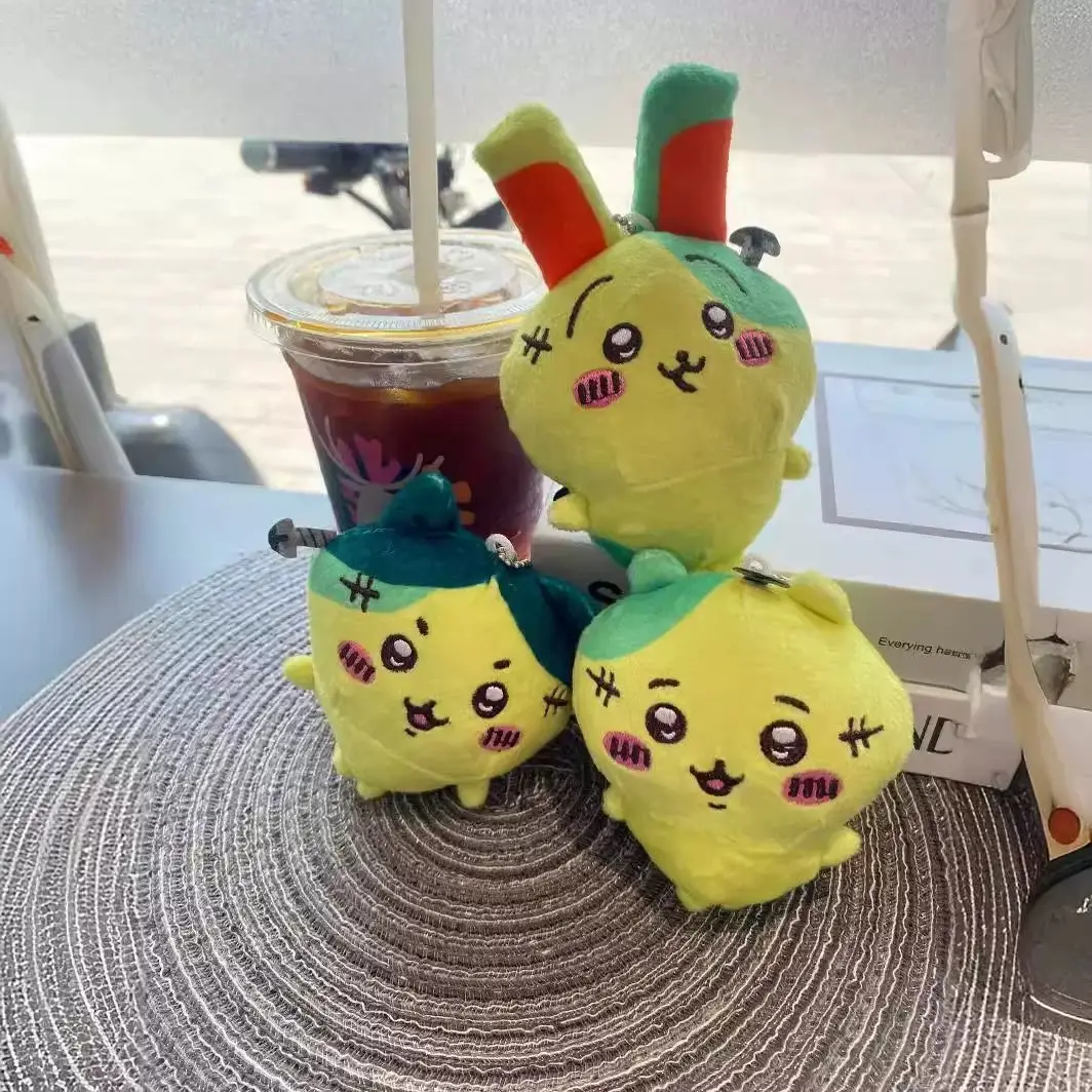 Cute Japanese Chiikawa Limited Halloween Zombie Plush Keychain Usagi Hachiware Bag Charm Soft Stuffed Doll Pendant Festival Gift