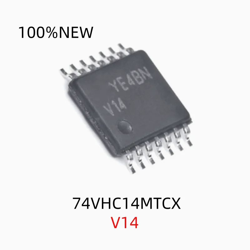 (20Pcs) 100% New 74Vhc14Mtcx V14 Tssop-14 High-Speed Cmos Six-Way Schmitt Trigger Chip Ic