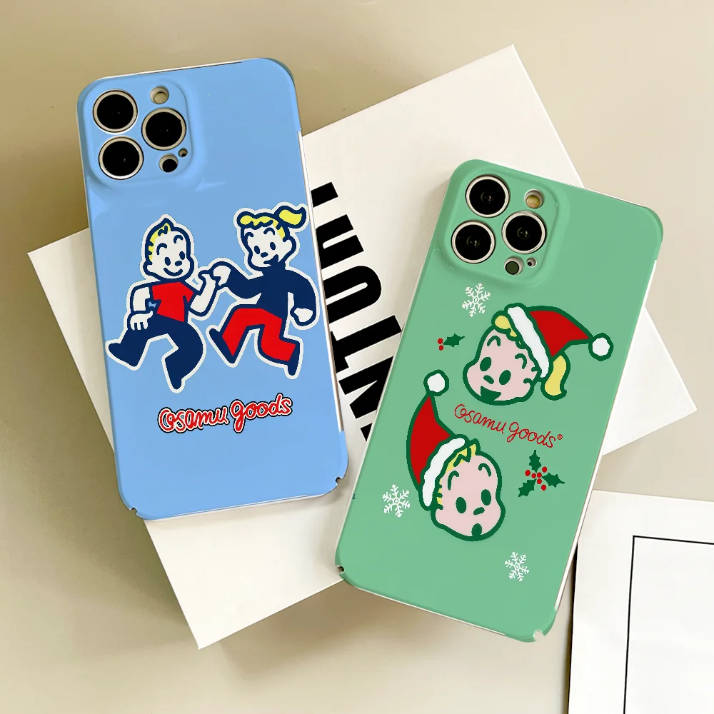 

Cartoon cute Osamu Goods phone case FUNDA For Samsung S25 S24 S23 A07 A17 A06 Ultra FE Plus Glossy HD Hard Cover Film