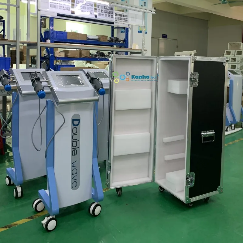 Electromagnetic Shockwave Therapy Machine Duo Channels Shock Wave Device for Pain Relief