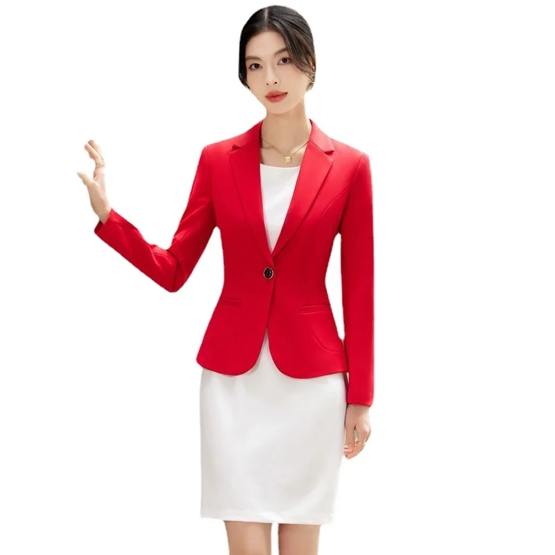 Abrigo Mujer New Fashion Women 2024 New Spring Formal Blazer OL Slim Long Sleeve Jacket Business Office Ladies Jaqueta Feminina