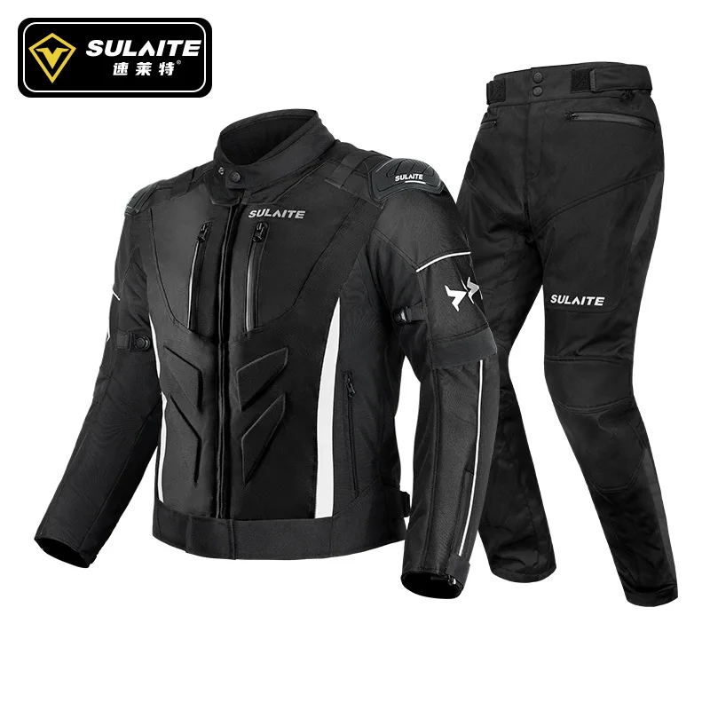 Motorcycle Winter Cycling Suit Locomotive Riding Clothes W/removable Inner Lining Outdoor Four-season Cycling Pants Size M-5XL