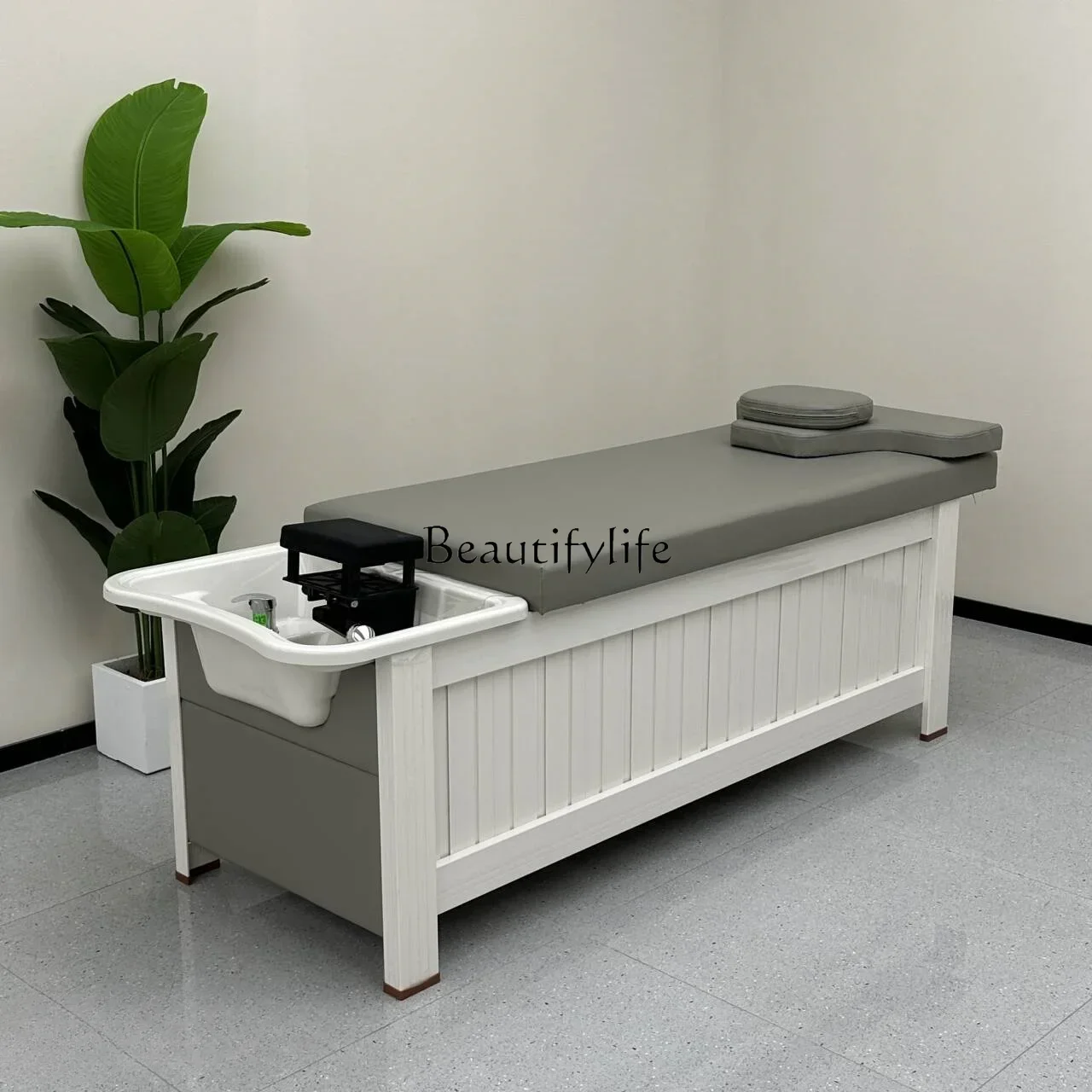 

FGM Многофункциональное кресло для шампуня для терапии головы, циркуляция воды, фумигация, физиотерапевтический массаж, специальная интегрированная кровать для лица