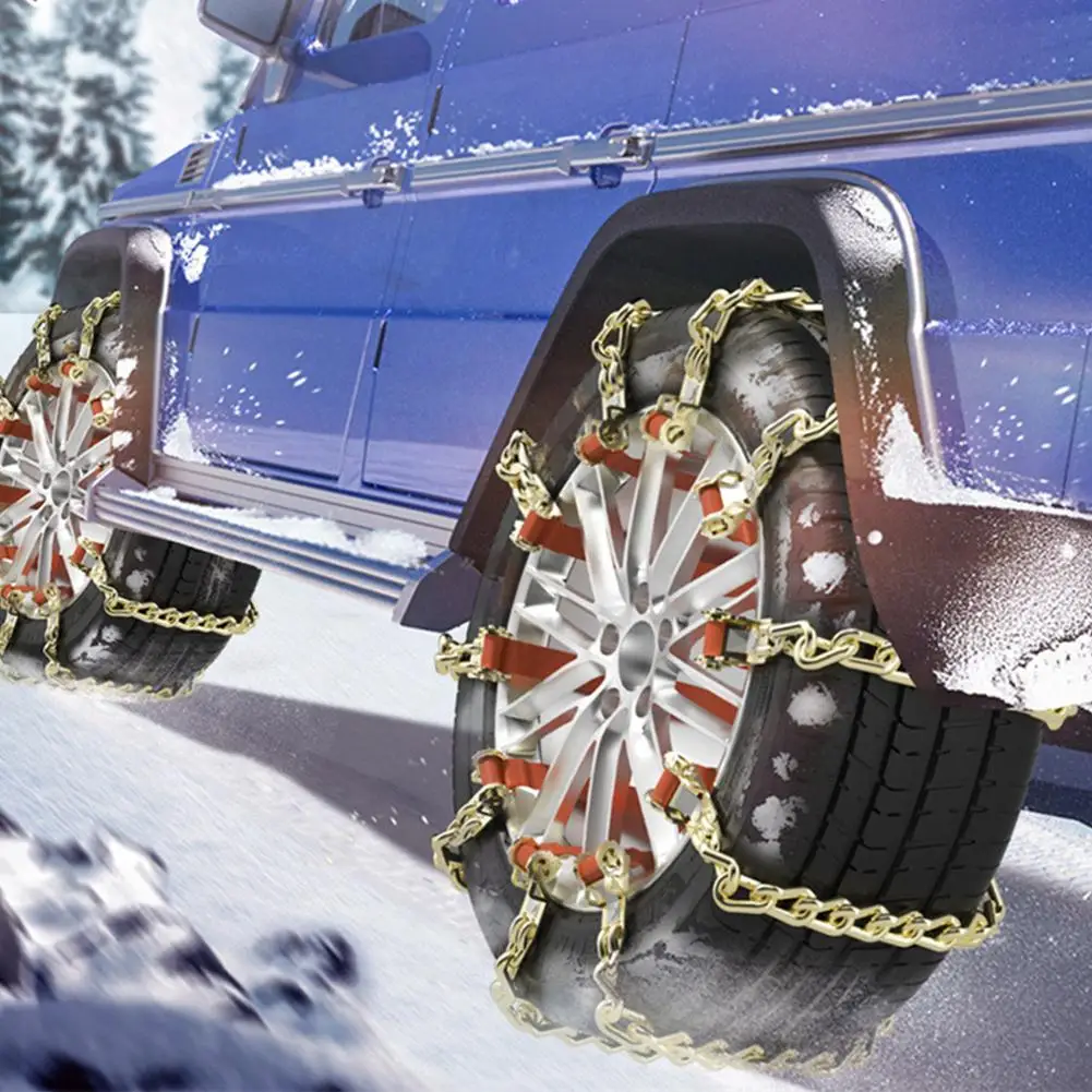 Car Winter Snow Chains Car Snow Chains Non-slip Chain Anti Skid Powerful Tire Wheels Chain Truck Suv Snow Chains Car Supplies