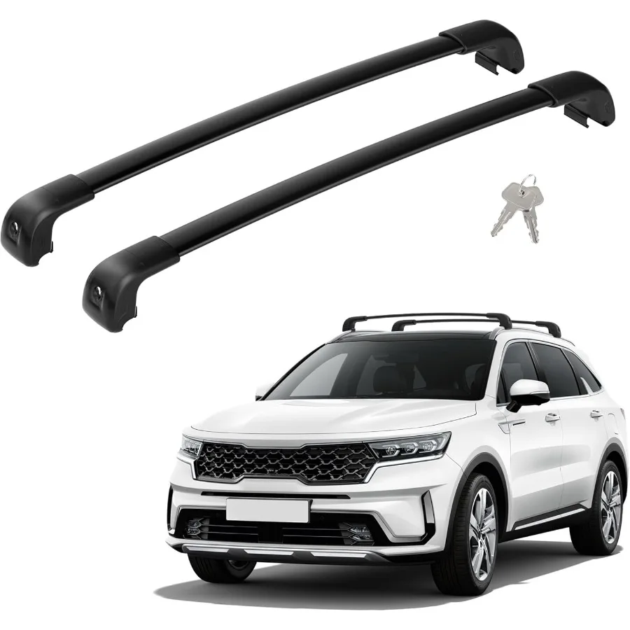 

220Lbs Roof Rack Cross Bars Compatible with Kia Sorento Sorento Hybird 20212025 with Lock Crossbars Cargo Racks Rooftop Luggage