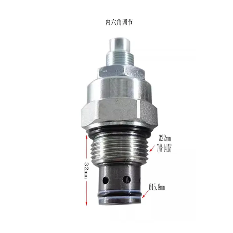 Throttle valve hydraulic bidirectional globe valve LF-10 manual adjustable control speed valve LNV-10 threaded cartridge valve