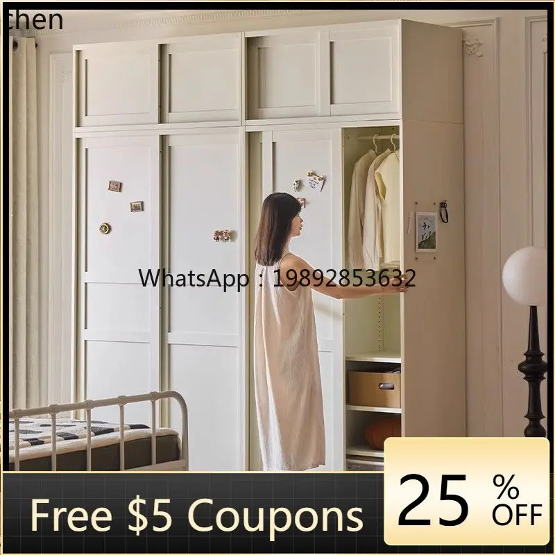 

Steel Wardrobe Simple Modern Home Storage Organizer Sliding Door Closet Large Capacity Iron Cabinet