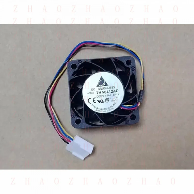 L+ for THA0412AD Delta MODEL Fan THA0412AD DC 12V 0.60A 4020 4CM 4 PIN cooling fan